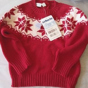 Red snowflake 12-18 months sweater